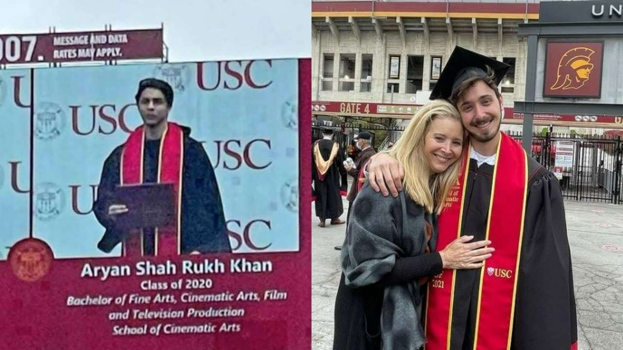 Did you know SRK's son Aryan Khan and 'Friends' star Lisa Kudrow's son  Julian graduated from same university? See pics