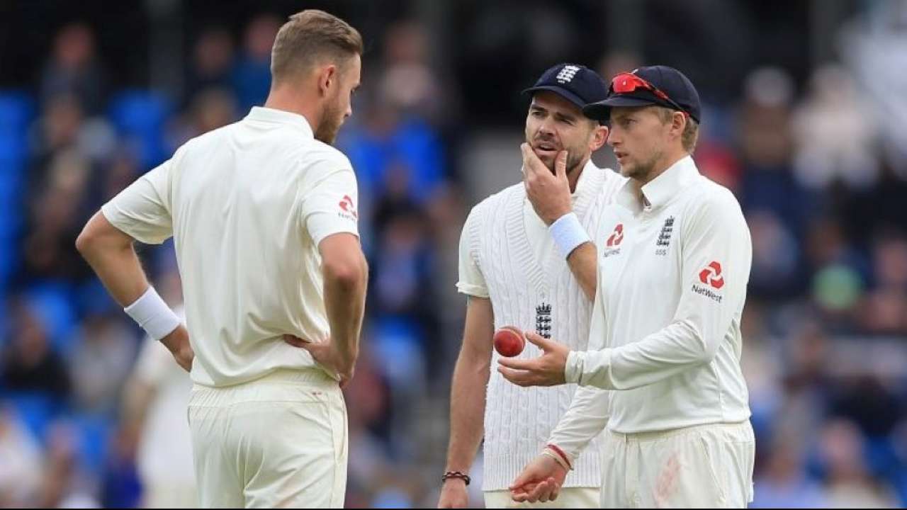 Joe Root, James Anderson, Stuart Broad