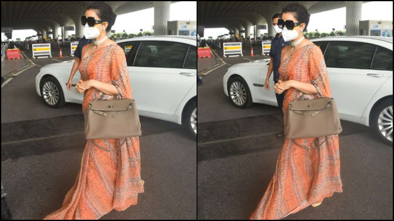 Kangana Ranaut spotted at the airport with a Louis Vuitton bag