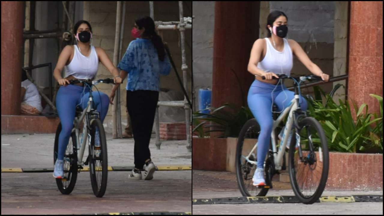 In Pics: Janhvi Kapoor-Khushi Kapoor go cycling, Krishna Shroff flaunts her  washboard abs at airport