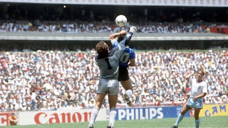 Diego Maradona's 'Hand of God' goal