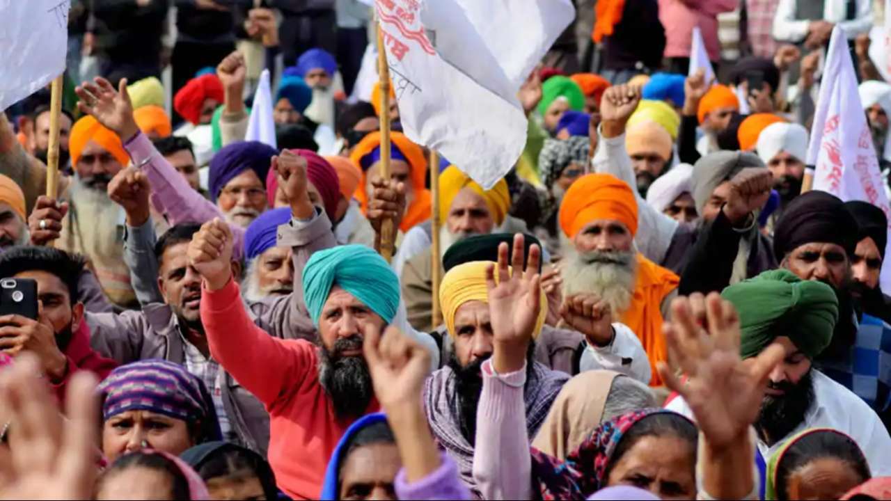 Farmers protest