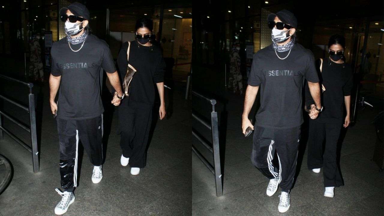 Deepika Padukone Spotted At Airport, Ranveer Singh Twins With Alia Bhatt In  Black - See Pics, News