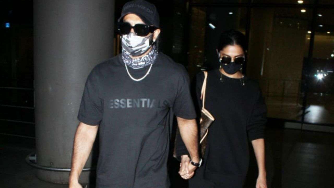 Ranveer Singh Makes An Airport Entry In An All-Black Ensemble With A Mask &  Sunglasses, Gets Trolled: Following SRK Steps To Be Away From Limelight