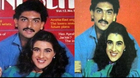 When Ravi Shastri and Amrita Singh posed together on a magazine cover