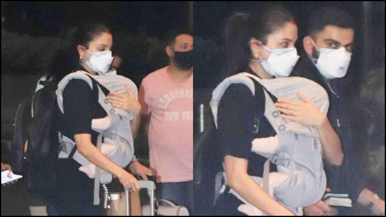 Virat Kohli and Anushka Sharma with baby Vamika