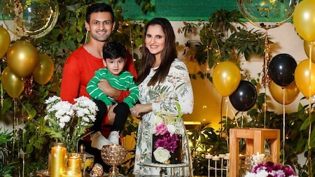 Sania Mirza and Shoaib Malik during COVID-19 pandemic