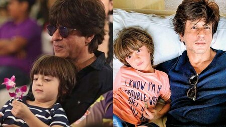 Father-son duo: Shah Rukh Khan and son AbRam