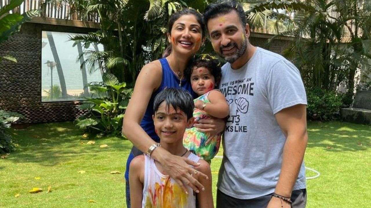 Shilpa Shetty Wishes Cookie Raj Kundra On Father S Day Shares Unseen Photo Of Viaan And Samisha With Their Dad