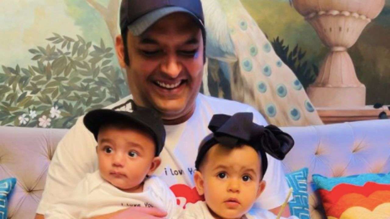 VIRAL! On Father’s Day, Kapil Sharma shares FIRST PHOTO of son Trishaan twinning with sister Anayra