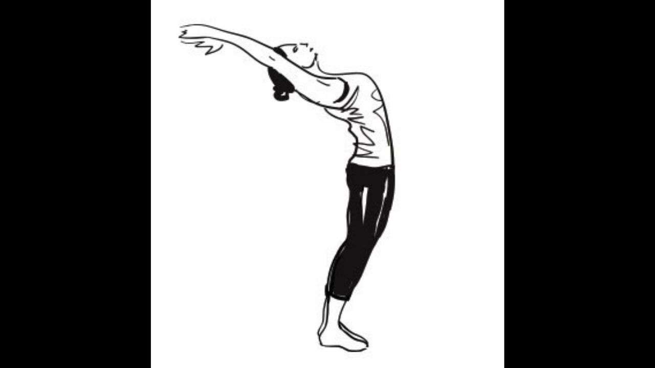 Step 11 Hasta Uttanasana or Raised arms pose