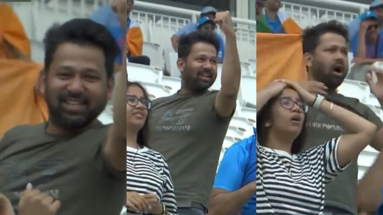 WTC final Southapton Indian fan in stands