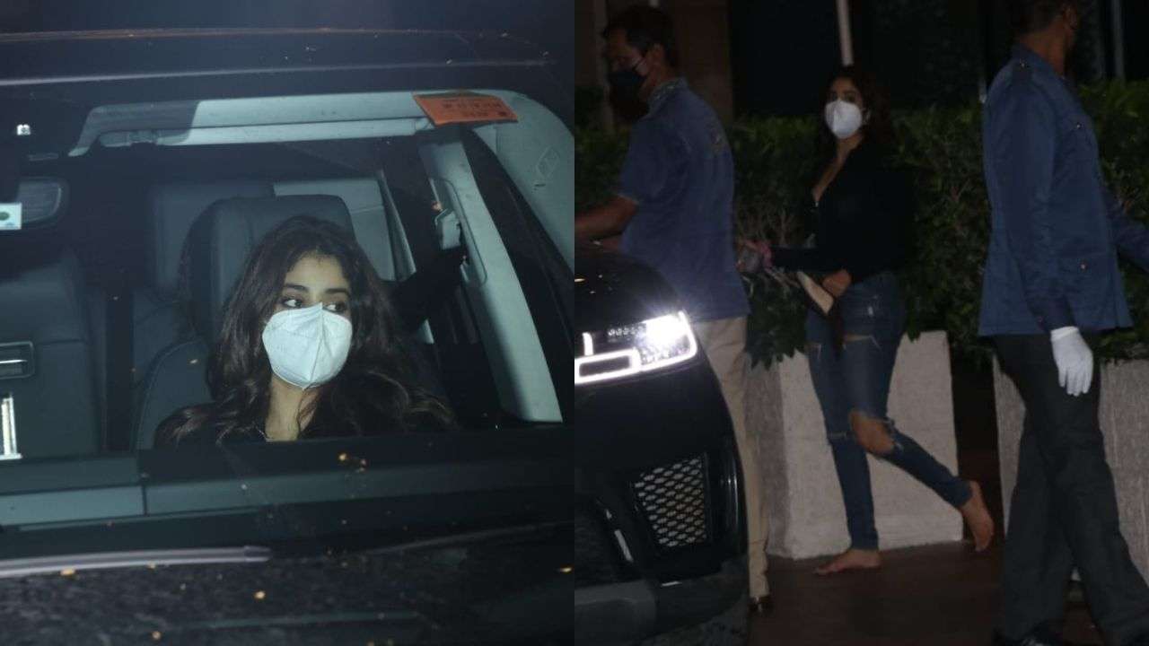 Janhvi Kapoor attends Arjun Kapoor's birthday party