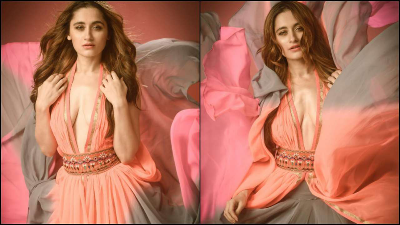 Sanjeeda Shaikh is a diva in this plunging neckline dress