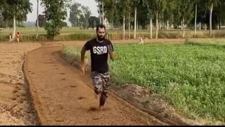 Shami practices a lot at his farmhouse