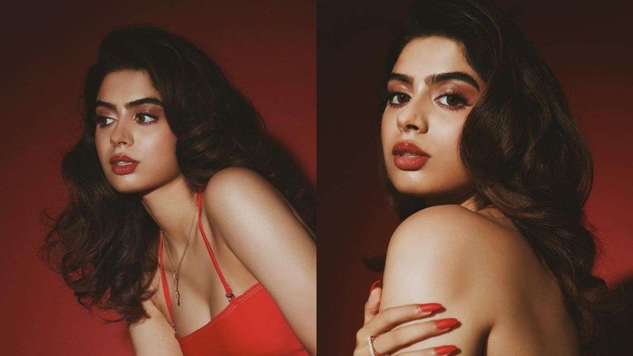 Khusi Sarma Xxx Video - Khushi Kapoor looks HOT in sexy red swimsuit teamed with pants, burns up  the Internet with VIRAL photos