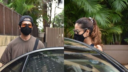 Shahid Kapoor-Mira Rajput snapped while stepping out of the city