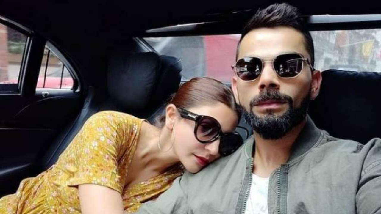 Virat Kohli sticking his tongue out to tease wife Anushka Sharma in ...