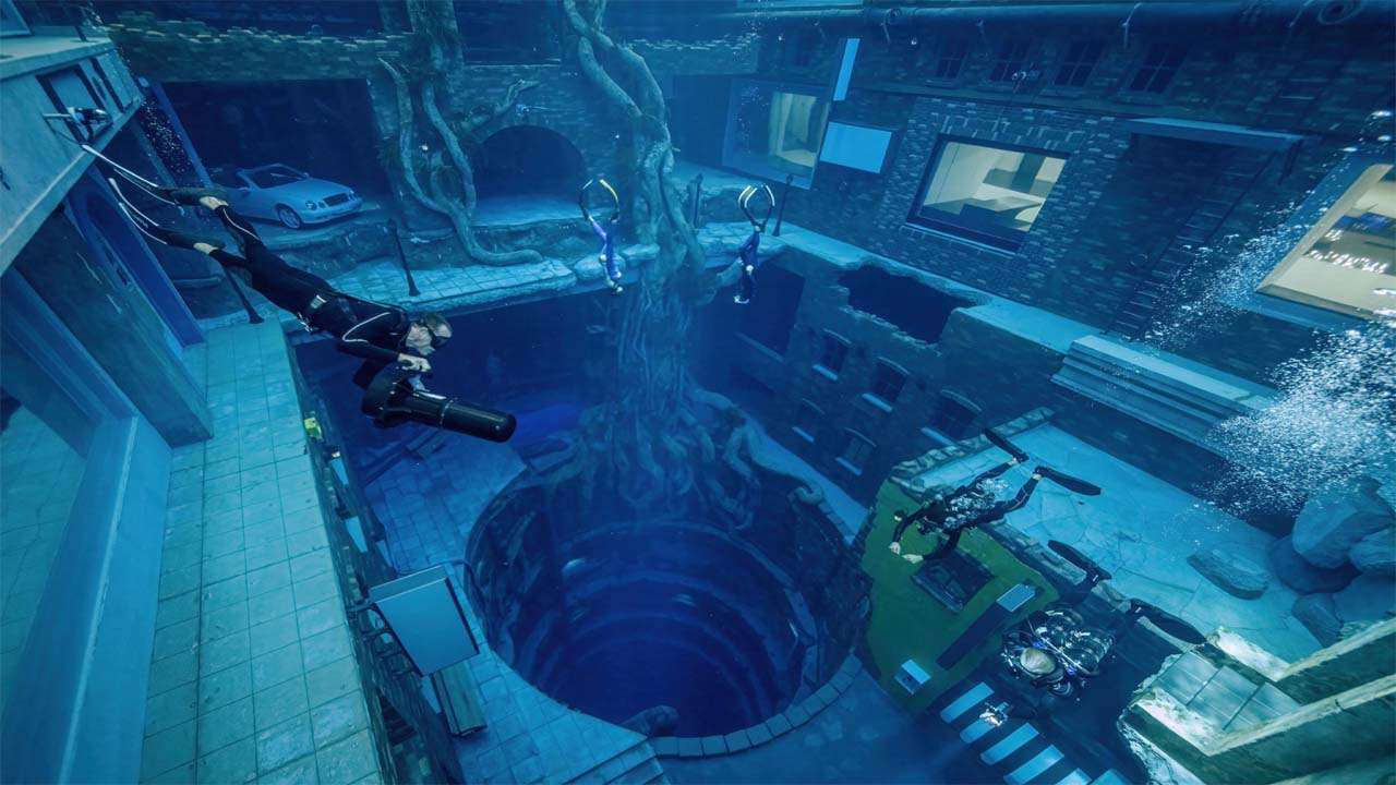 3m deep pool