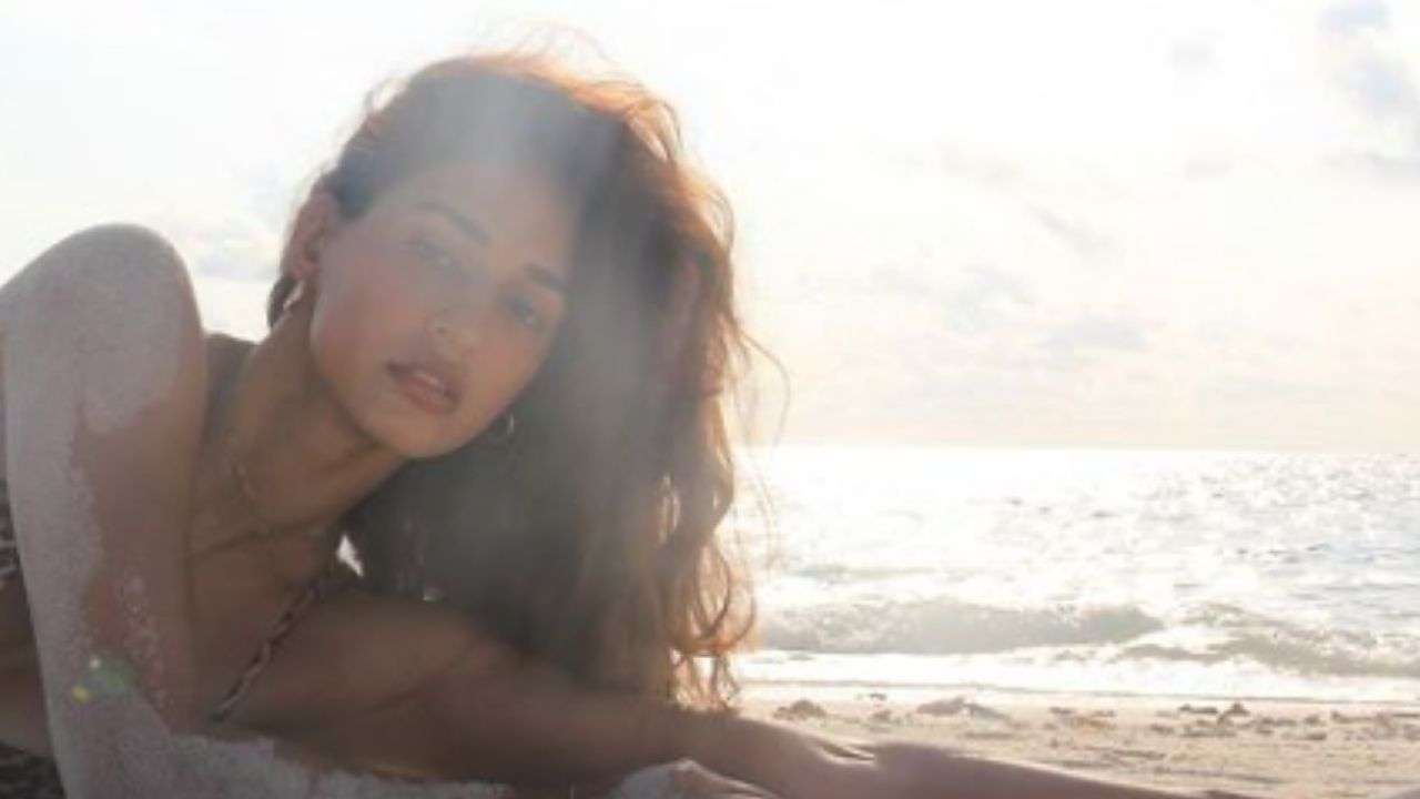 Disha Patani breaks the internet with her sultry pose in leopard print bikini, Tiger Shroff's sis Krishna Shroff reacts