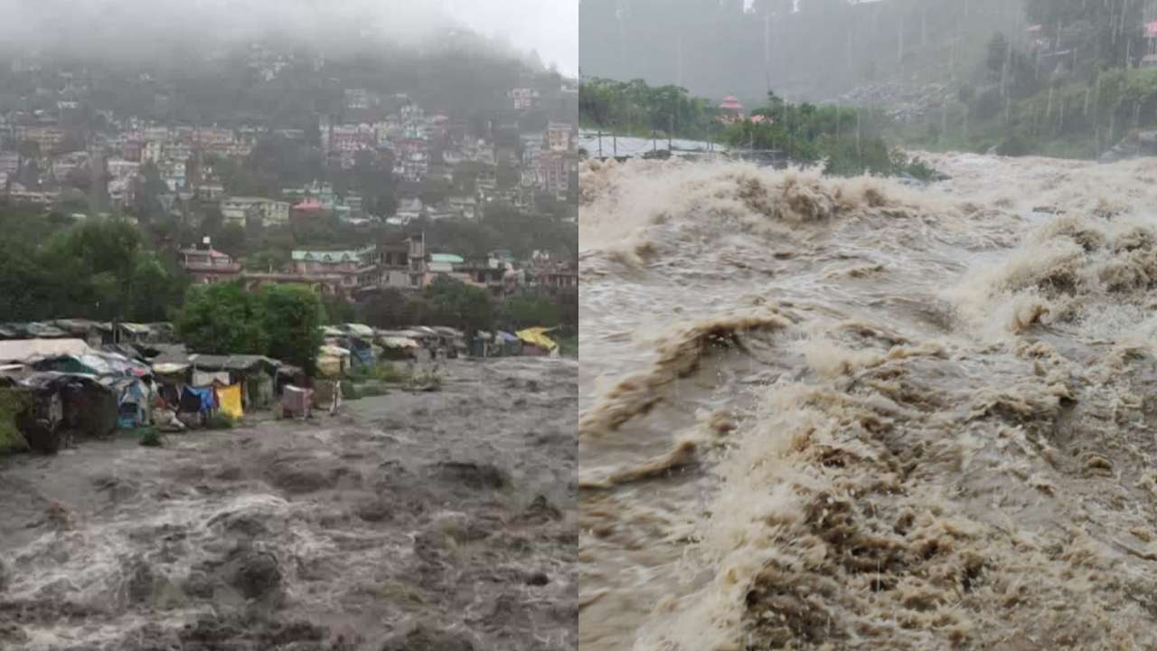 Flash floods cause havoc after cloudburst in Dharamshala 