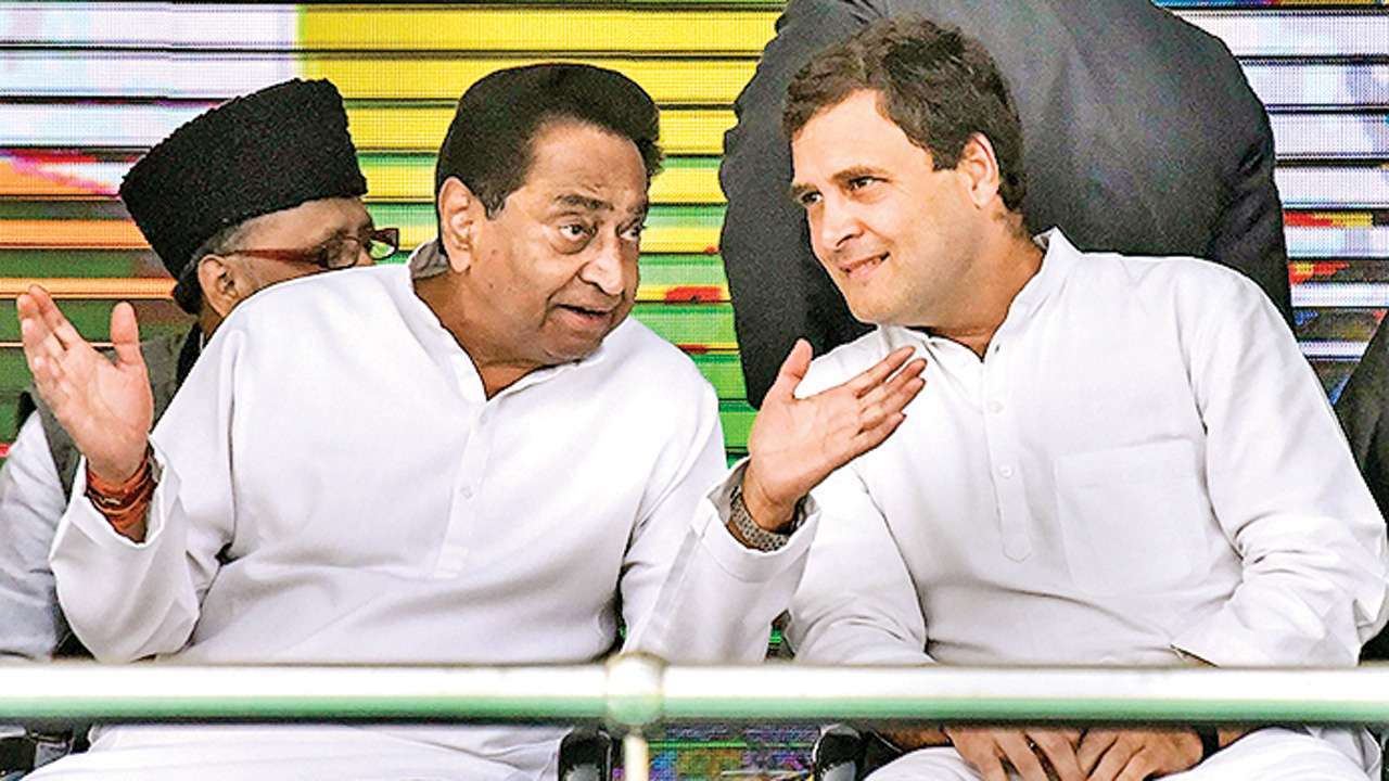 Kamal Nath with Rahul Gandhi