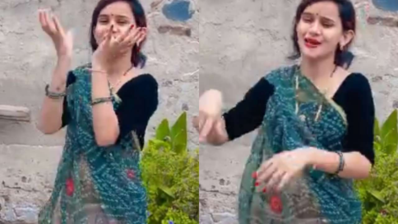 Desi bhabhi dances like no ones watching to Haryanvi song picture