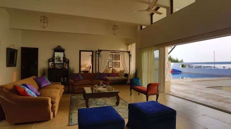 Mandira Bedi-Raj Kaushal's spacious living room