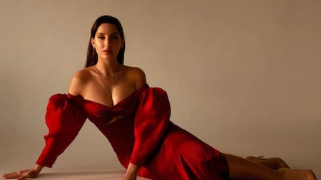 Nora Fatehi looks red hot in latest pics