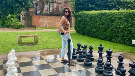 Priyanka Chopra at  Holland Park Gardens, London