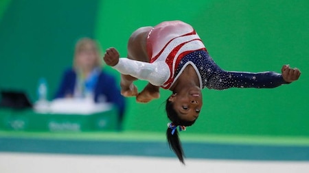 Only woman in history to perform Yurchenko Double Pike