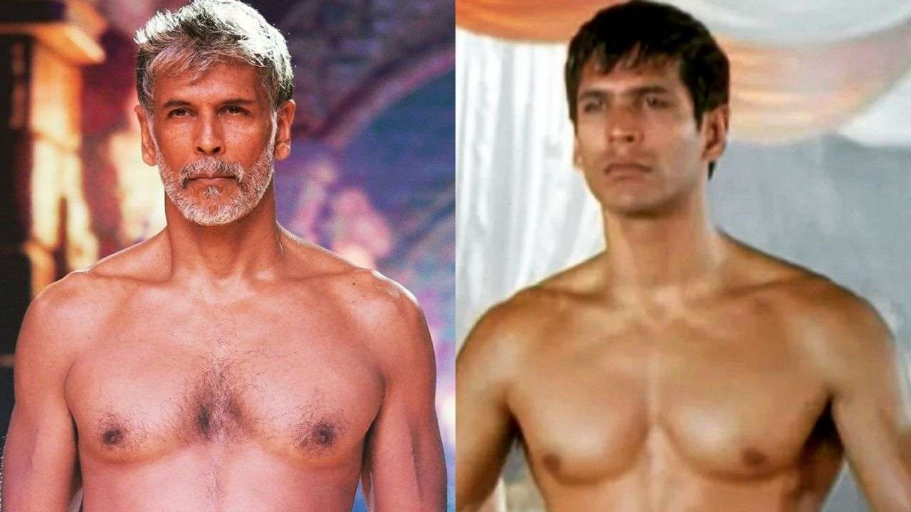 Milind Soman shares drool-worthy then and now photos of his fit physique, fan says ‘he found fountain of eternal youth’