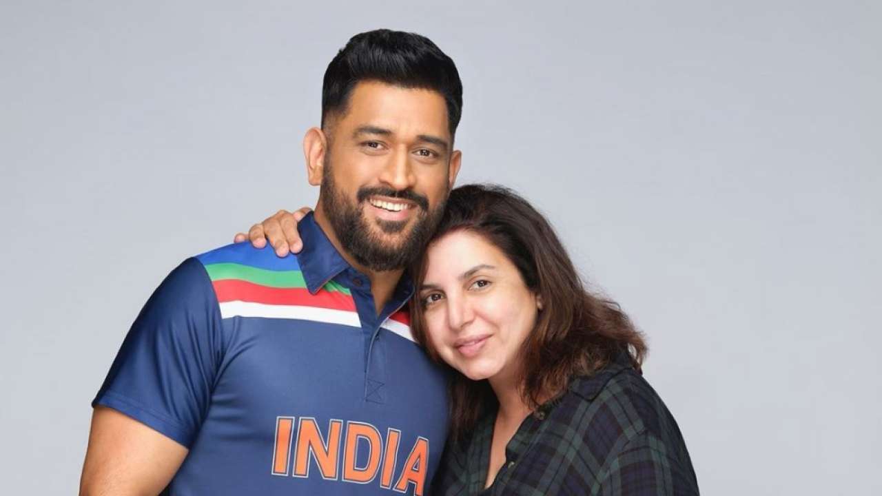 MS Dhoni part of ad shoot with Farah Khan