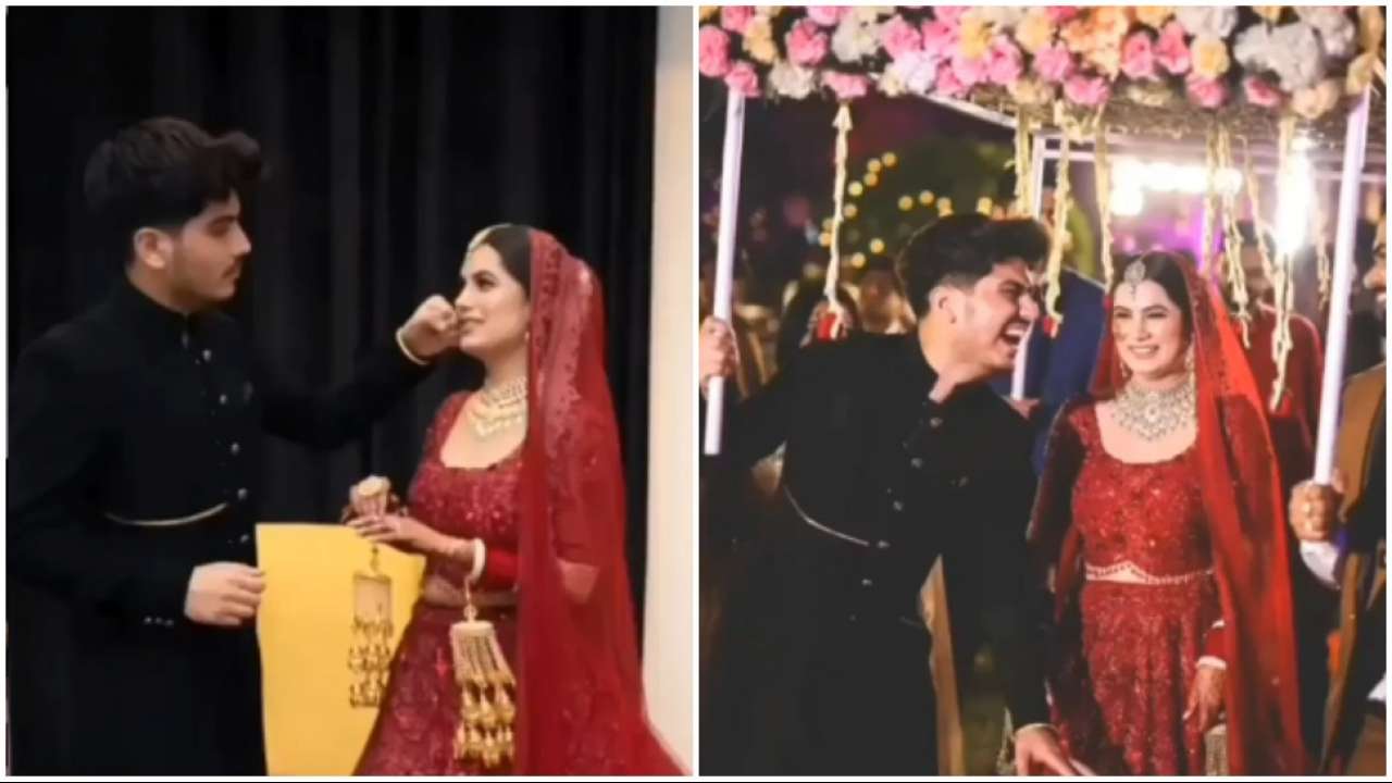 1280px x 720px - Viral! Bride wears lehanga inspired by Priyanka Chopra's wedding attire,  shares adorable moments with brother on big day