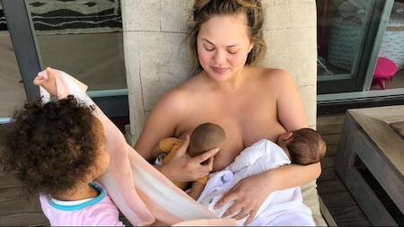 Celebrity moms who normalized breastfeeding - Chrissy Teigen