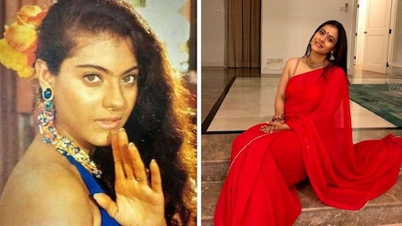 Kajol started out as a  dusky teenage girl with a unibrow