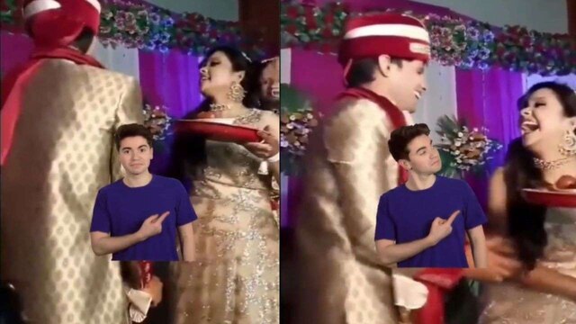 640px x 360px - Jija-saali ki masti! Sister-in-law teases groom in front of guests during  wedding - WATCH viral video here