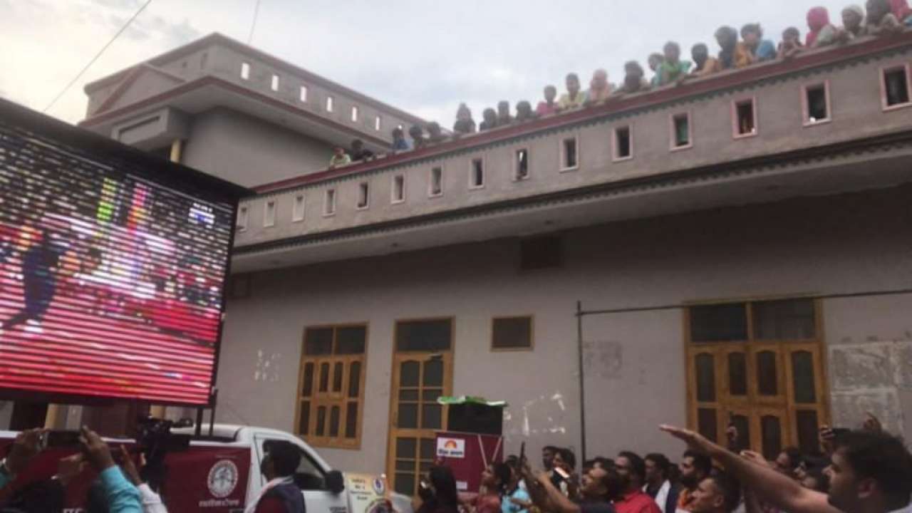 Neeraj Chopra's Khandra village watching him in action