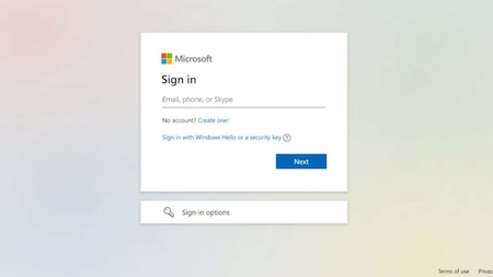 Login to Microsoft's account closure page