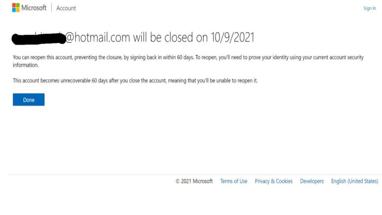 Microsoft Account Closure Email - Outlook Tips