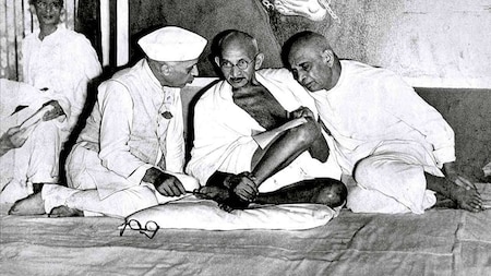 Mohandas Karamchand Gandhi on eve of Indian Independence