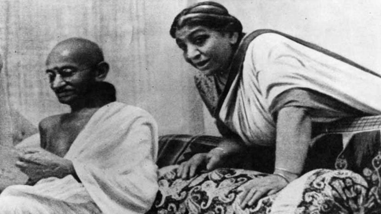 Sarojini Naidu on eve of Indian Independence