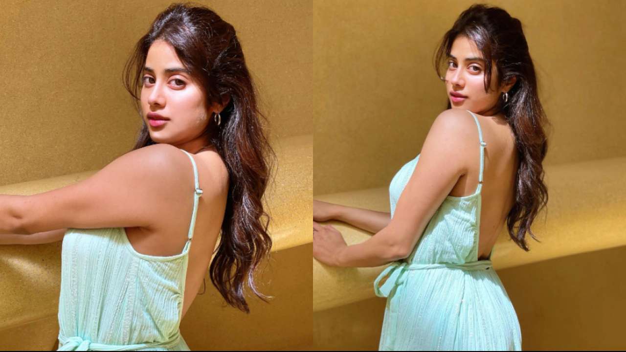 janhvi kapoor makes heads turn in backless dress drops sun kissed photos