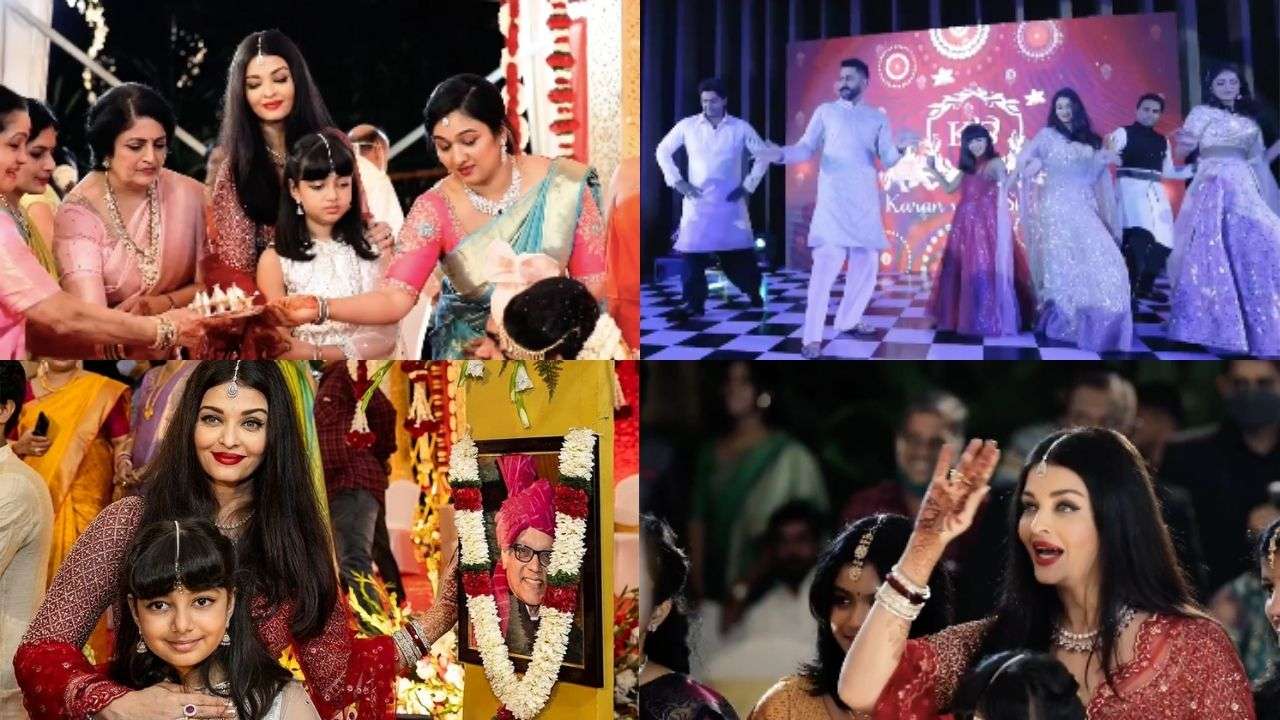 Aishwarya Rai, Abhishek Bachchan shake a leg at former's cousin's wedding, Aaradhya comforts bride during vidai ceremon