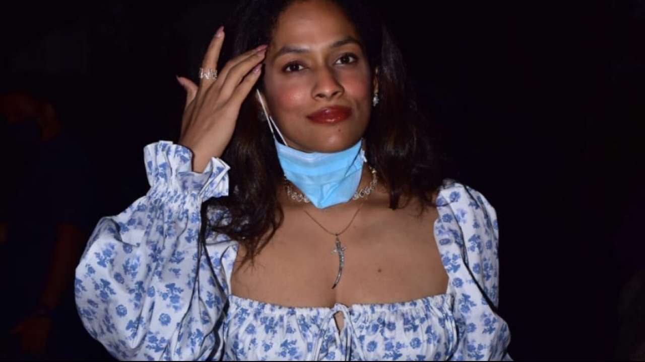 Masaba Gupta arrives for Rhea Kapoor-Karan Boolani's wedding party