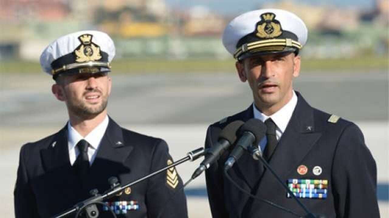 Italian marines Massimiliano Latorre and Salvatore Girone