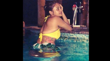 Devoleena Bhattacharjee stuns in yellow bikini