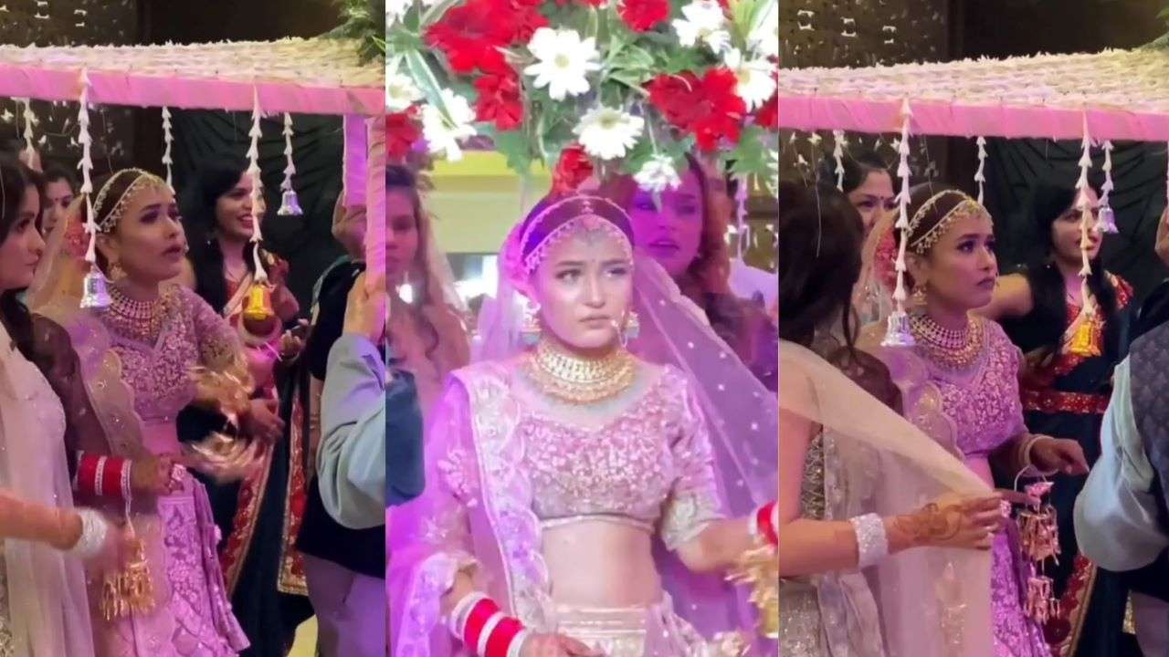 Dulhan ka gussa! Bride refuses to enter wedding venue until her ...