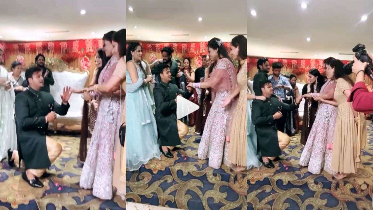 1280px x 720px - Jija-Saali ki masti! Sisters-in-law teases groom, stops him from putting  ring on bride - WATCH viral video here