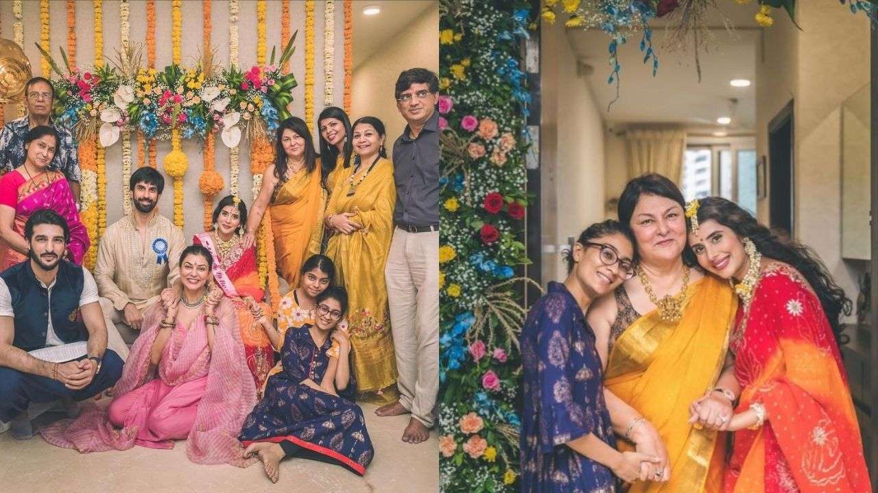 Charu Asopa Poses With Her Family Members